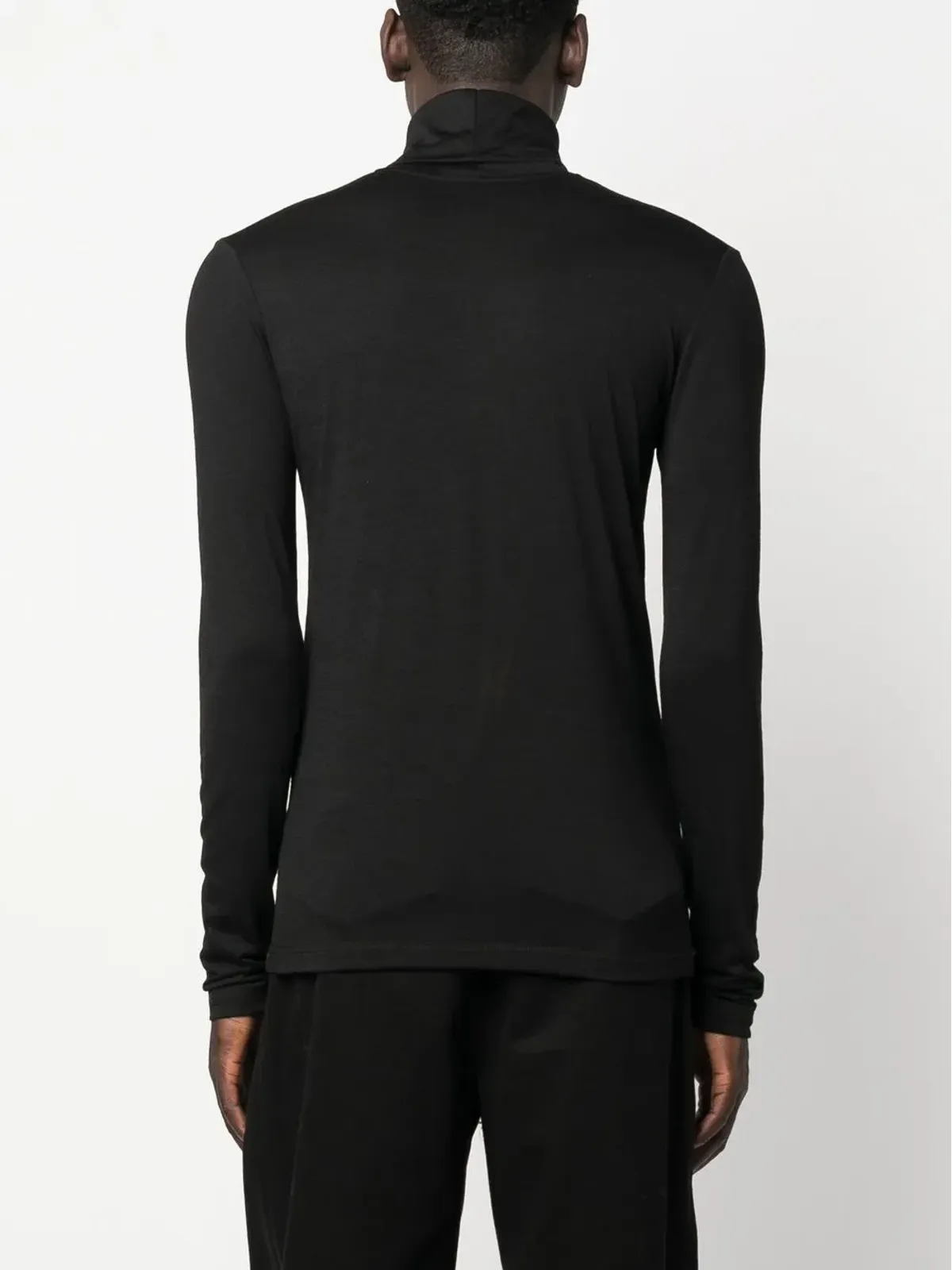Jil Sander ロゴプリント ロールネック セーター - 画像4