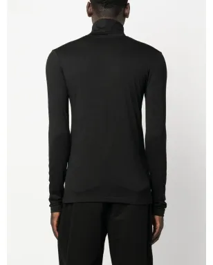 Jil Sander ロゴプリント ロールネック セーター - サムネイル4