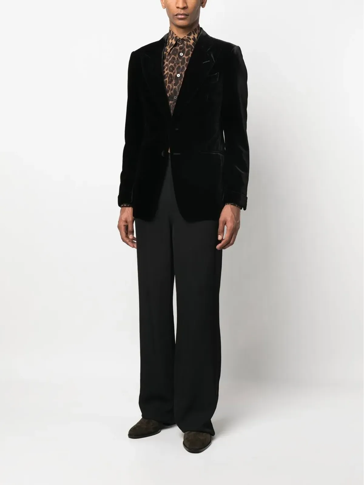 TOM FORD シングルブレストベルベットブレザー - 画像2