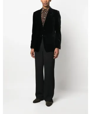 TOM FORD シングルブレストベルベットブレザー - サムネイル2