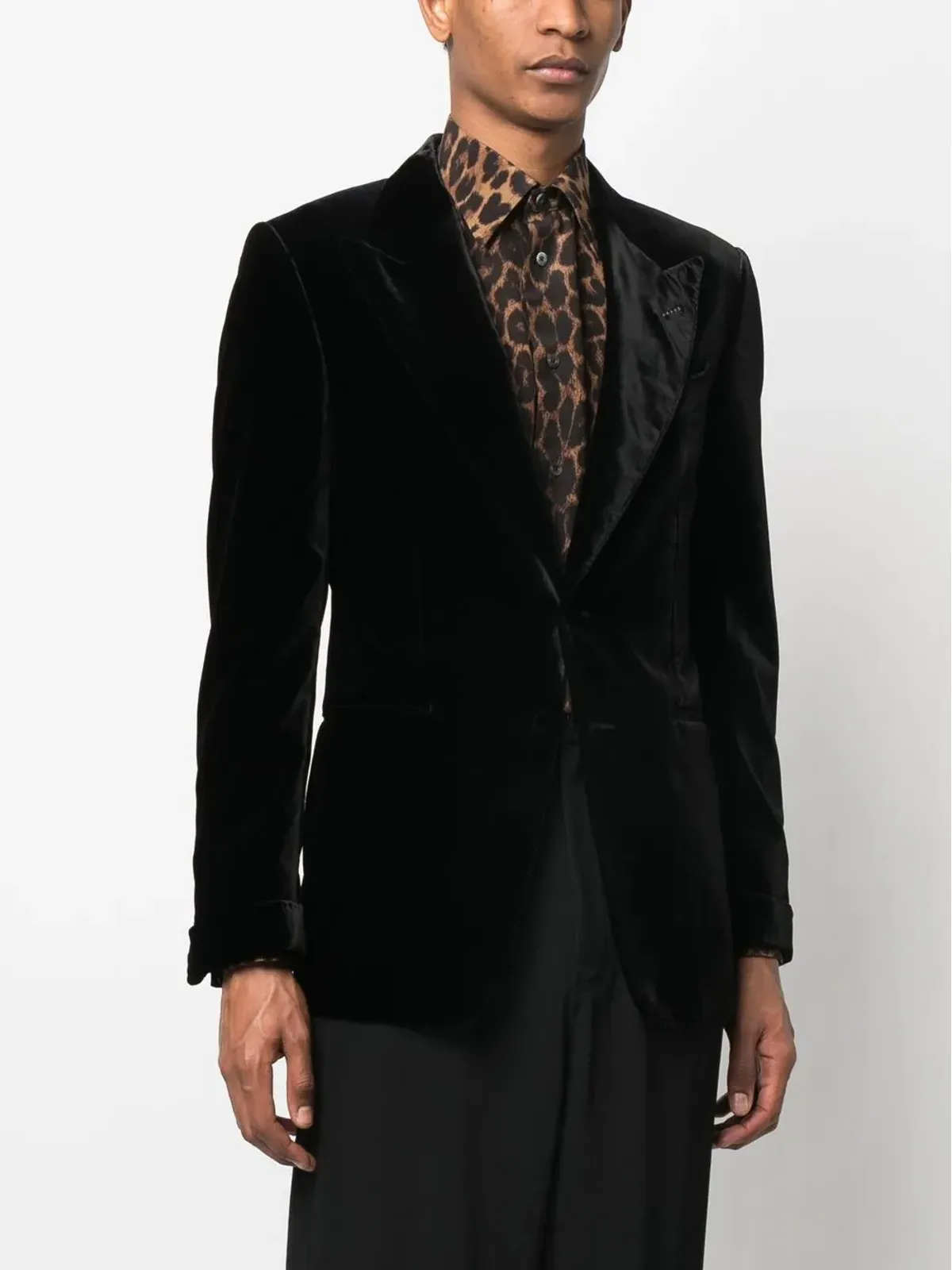 TOM FORD シングルブレストベルベットブレザー - 画像3