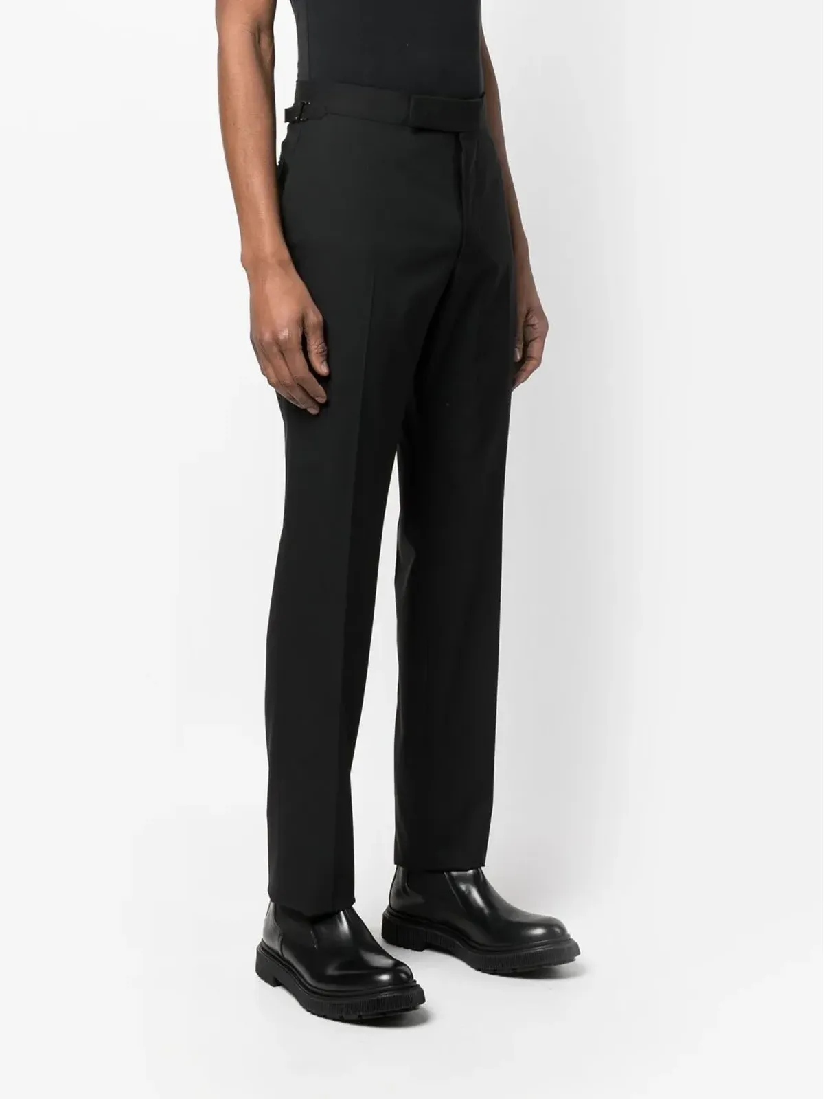 TOM FORD シェルトン ウール テーラードパンツ ブラック - 画像3