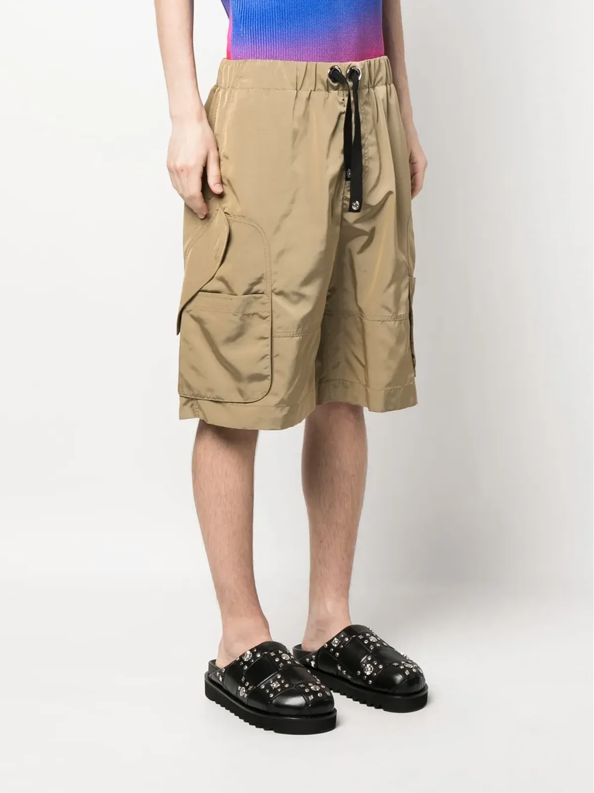 Versace ドローコードウエストショーツ - Neutrals - 画像3