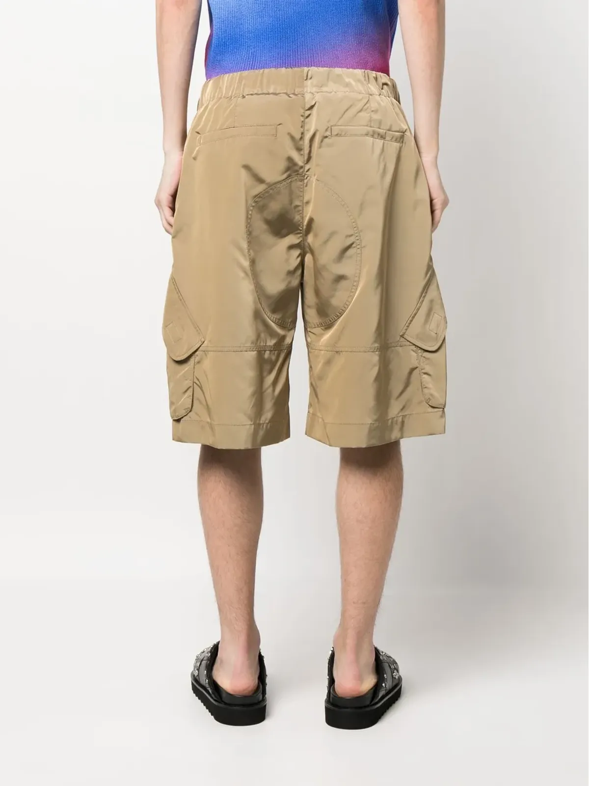 Versace ドローコードウエストショーツ - Neutrals - 画像4
