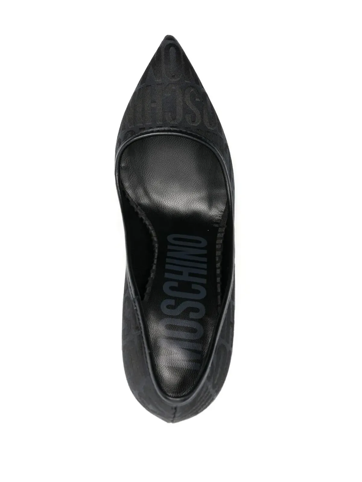 Moschino ロゴ柄スティレットパンプス - 画像4