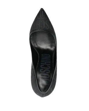Moschino ロゴ柄スティレットパンプス - サムネイル4