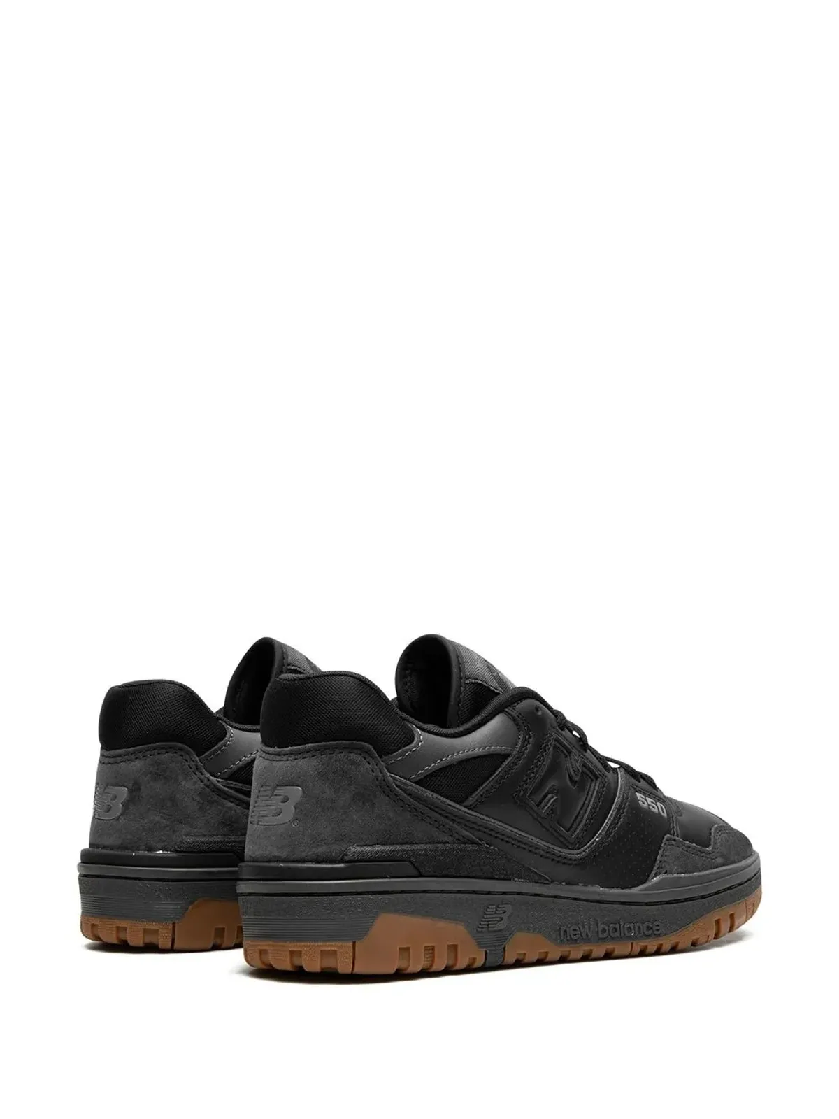 New Balance 550 ブラック/ガム スニーカー - 画像3