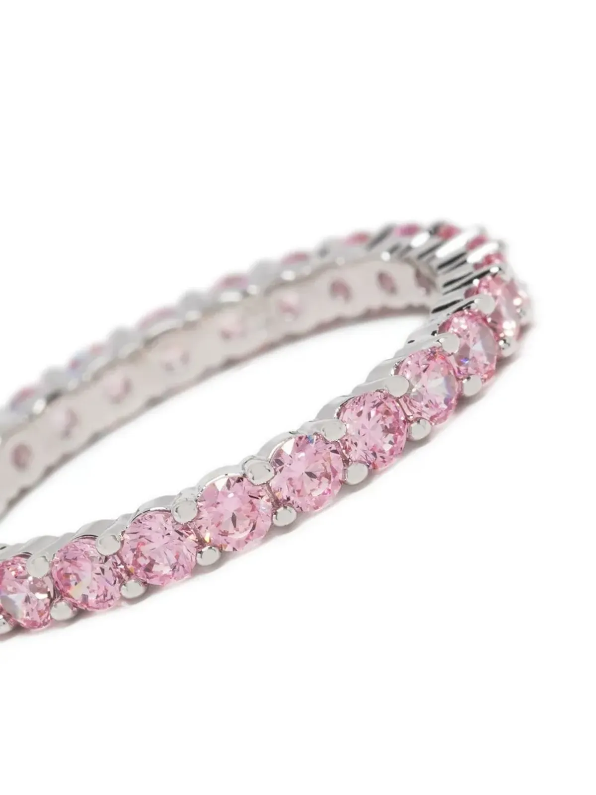 Swarovski ラウンドカットジェム装飾リング - シルバー - 画像3