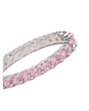 Swarovski ラウンドカットジェム装飾リング - シルバー - サムネイル3