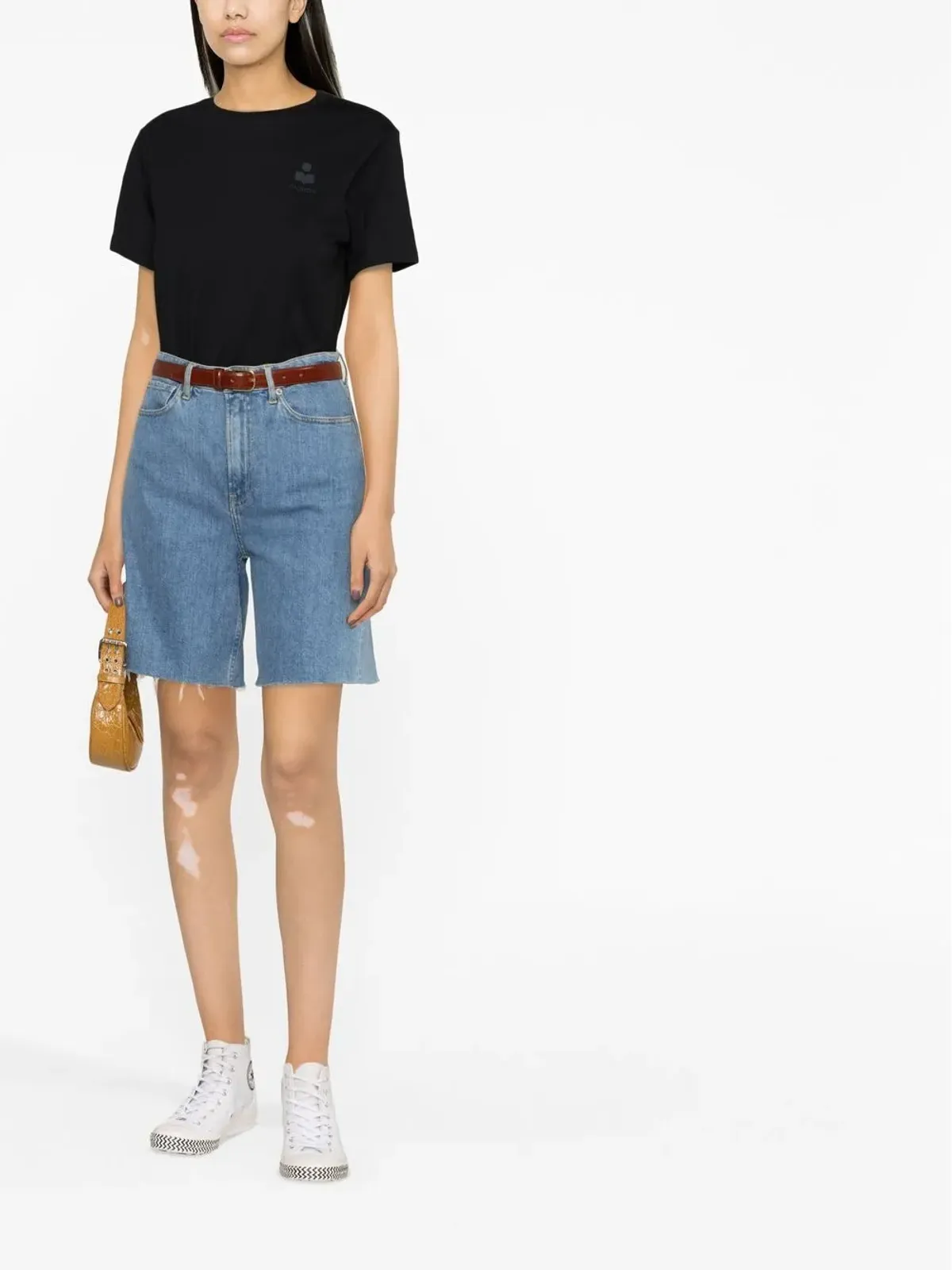 MARANT ÉTOILE Aby Tシャツ - ブラック - 画像2