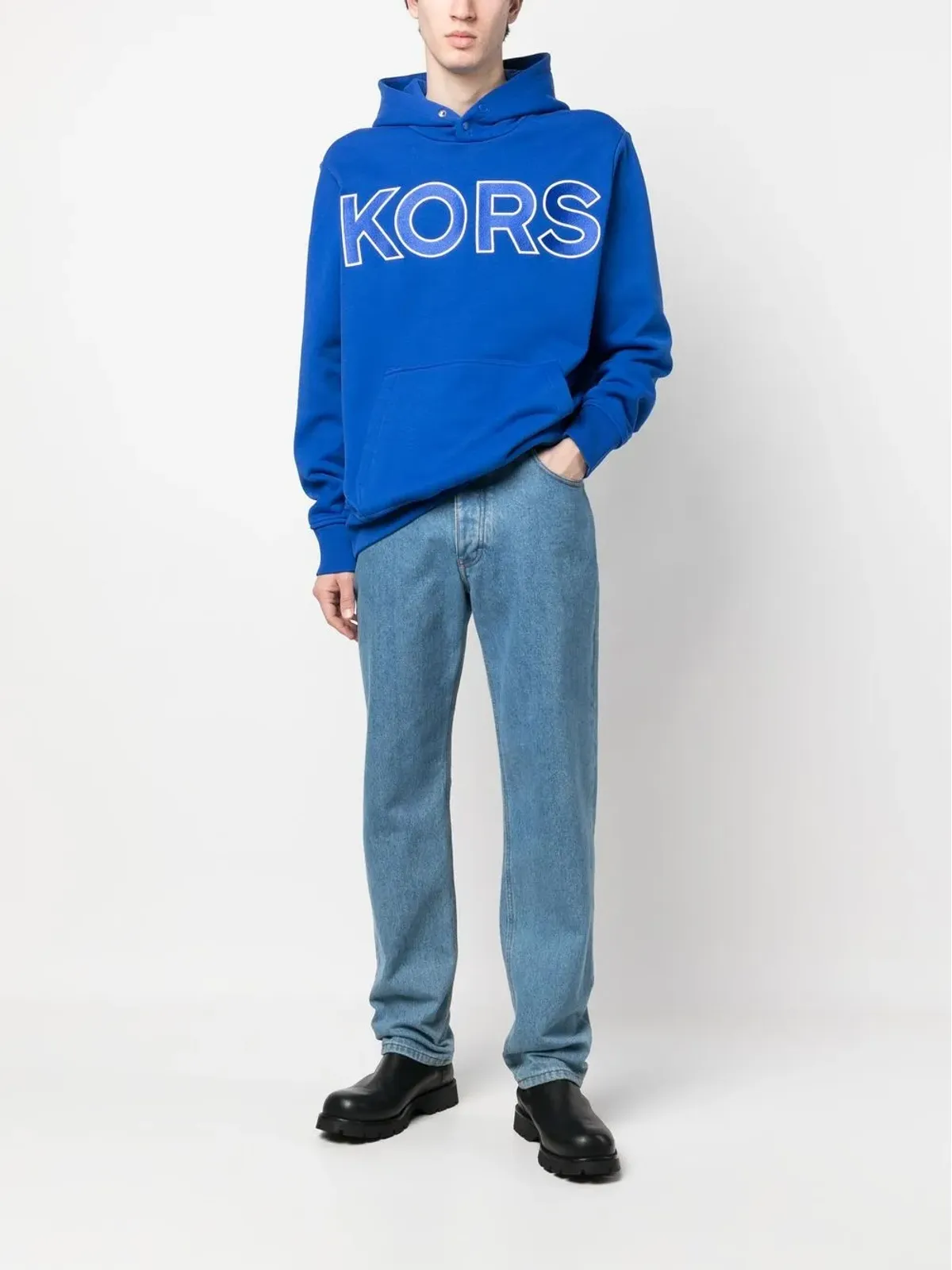 Michael Kors ロゴエンボス コットン フーディー - 画像2