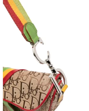 Christian Dior Pre-Owned 2004年製 Rastaライン サドルバッグ（ブラウン） - サムネイル4