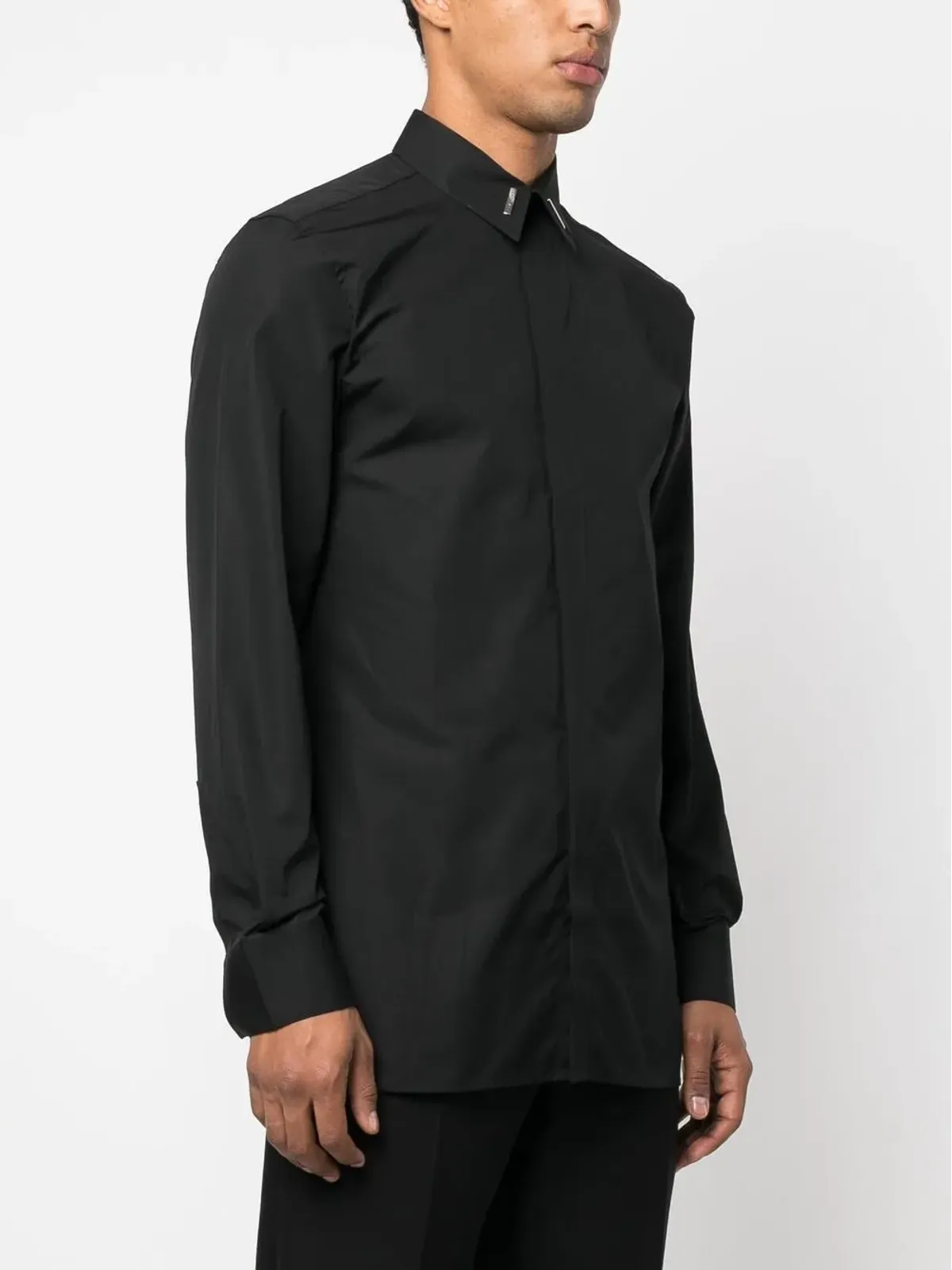 Givenchy ハードウェアディテール ボタンアップシャツ - 画像3