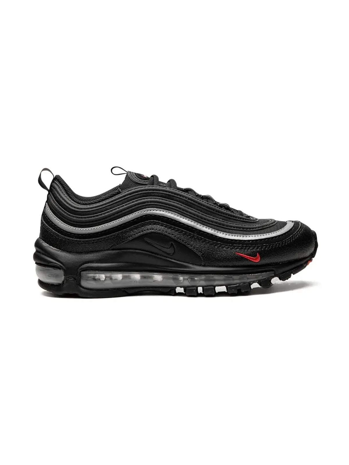 Nike Kids Air Max 97 ブラック/シルバー/レッド スニーカー - 画像2