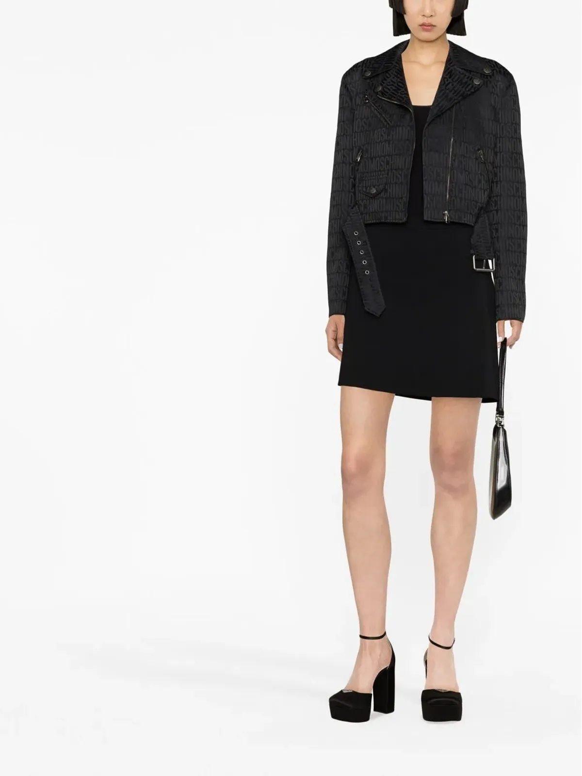 Moschino クロップドジップファスナー付きジャケット - 画像2