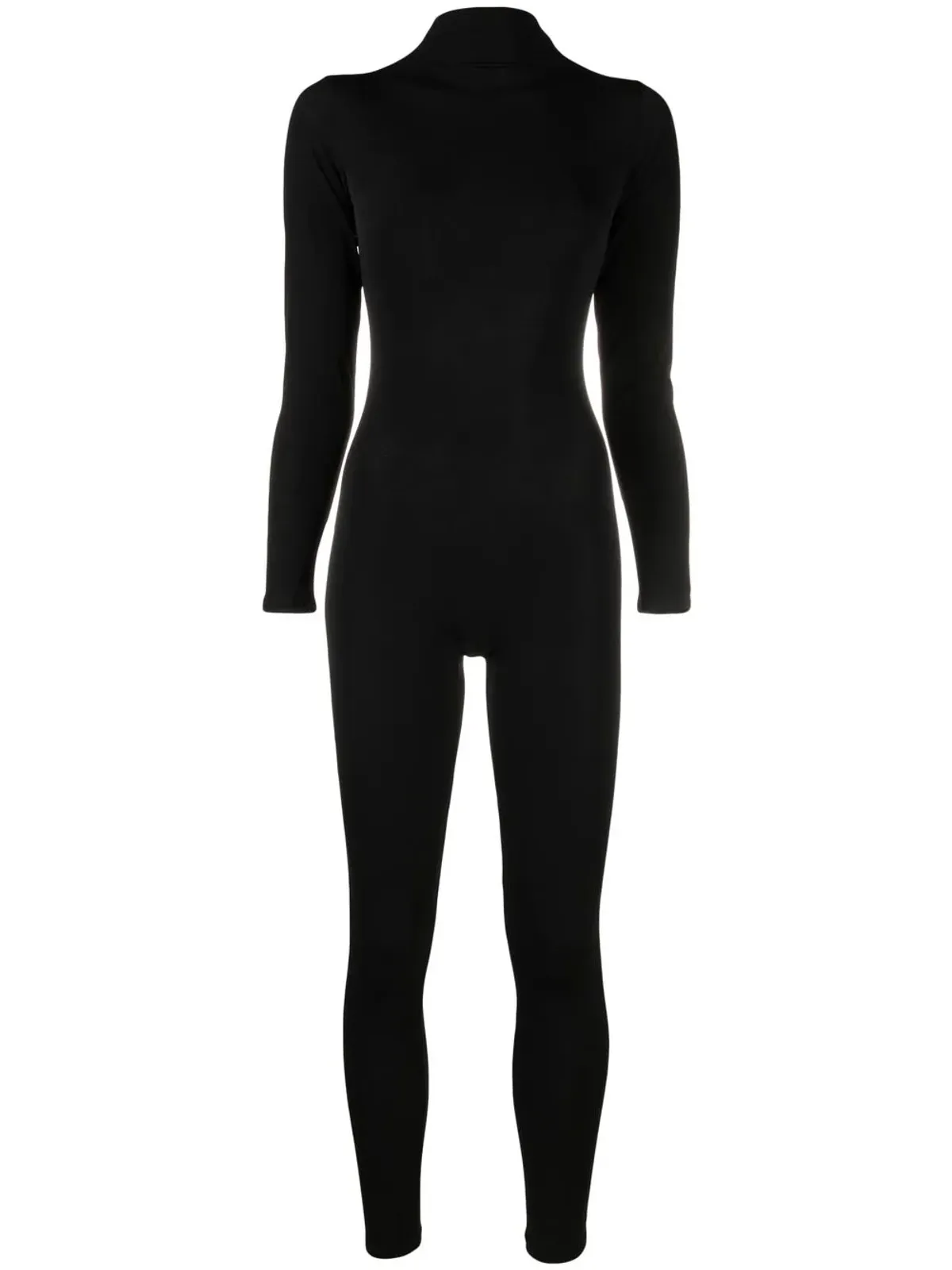 Atu Body Couture ブラックの長袖ジャンプスーツ - 画像1