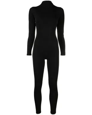 Atu Body Couture ブラックの長袖ジャンプスーツ - サムネイル1
