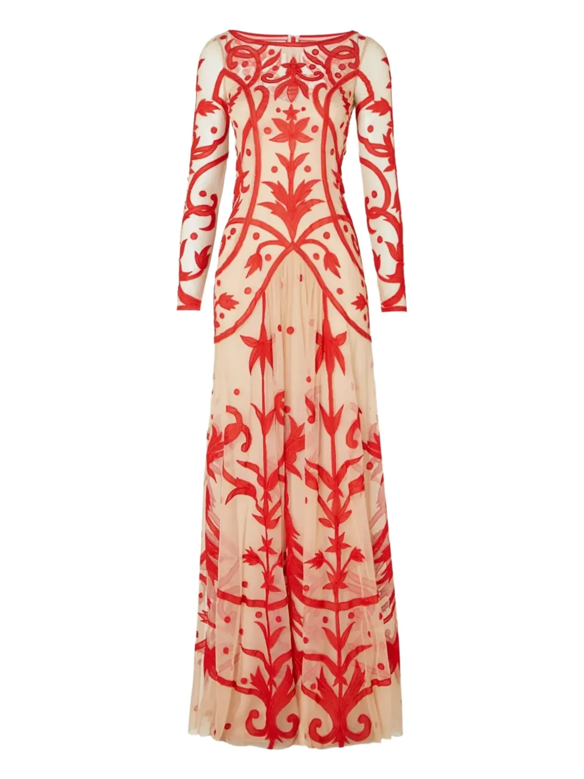 Temperley London フランシーヌ刺繍の長袖ガウン - 画像1