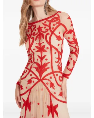 Temperley London フランシーヌ刺繍の長袖ガウン - サムネイル5
