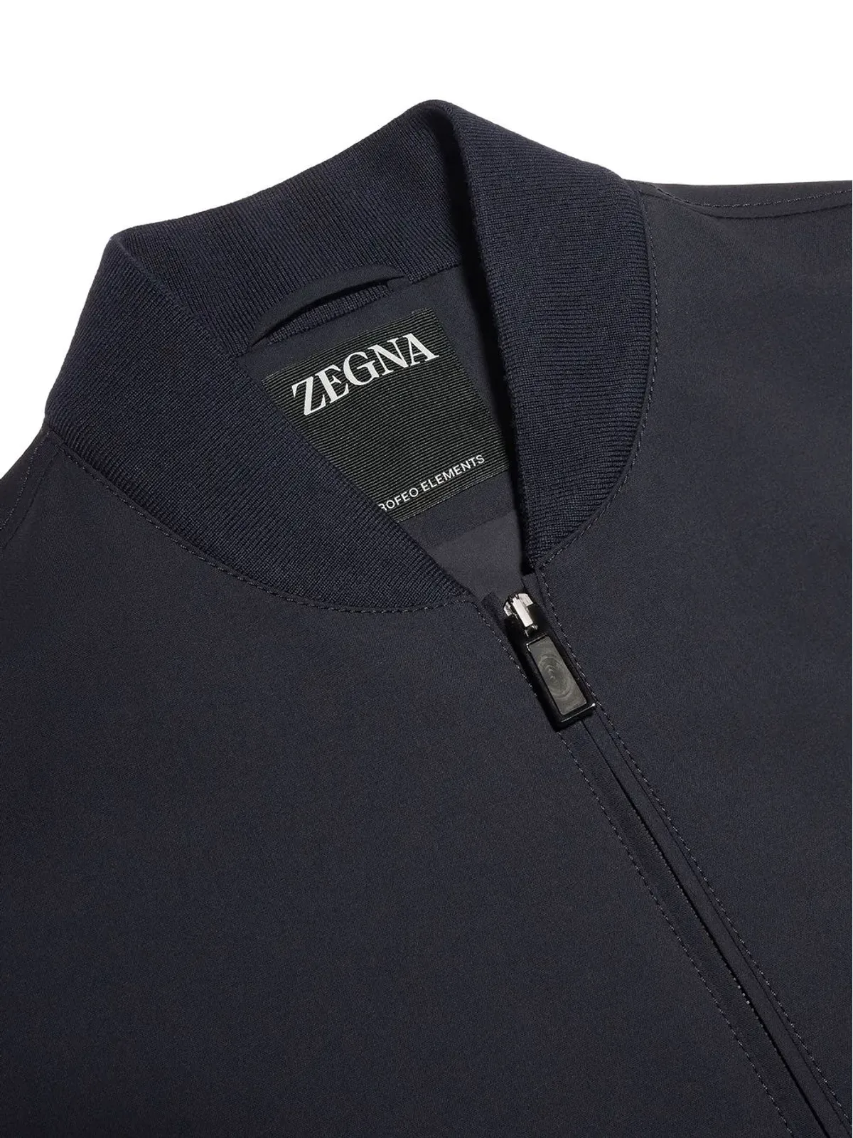Zegna トロフェオ・エレメンツ ウール ボンバージャケット - 画像5