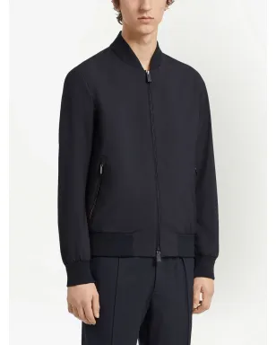 Zegna トロフェオ・エレメンツ ウール ボンバージャケット - サムネイル3