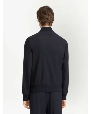 Zegna トロフェオ・エレメンツ ウール ボンバージャケット - サムネイル4