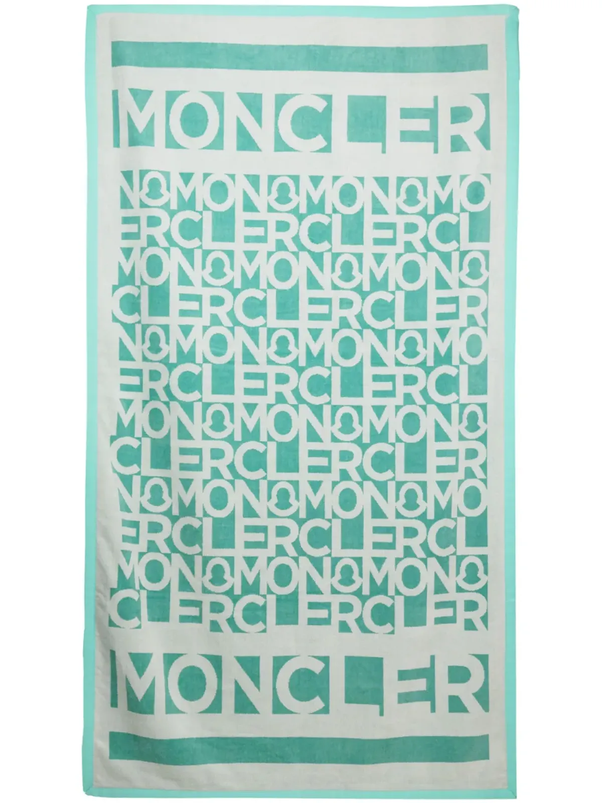 Moncler ロゴジャカード ビーチタオル - 画像3