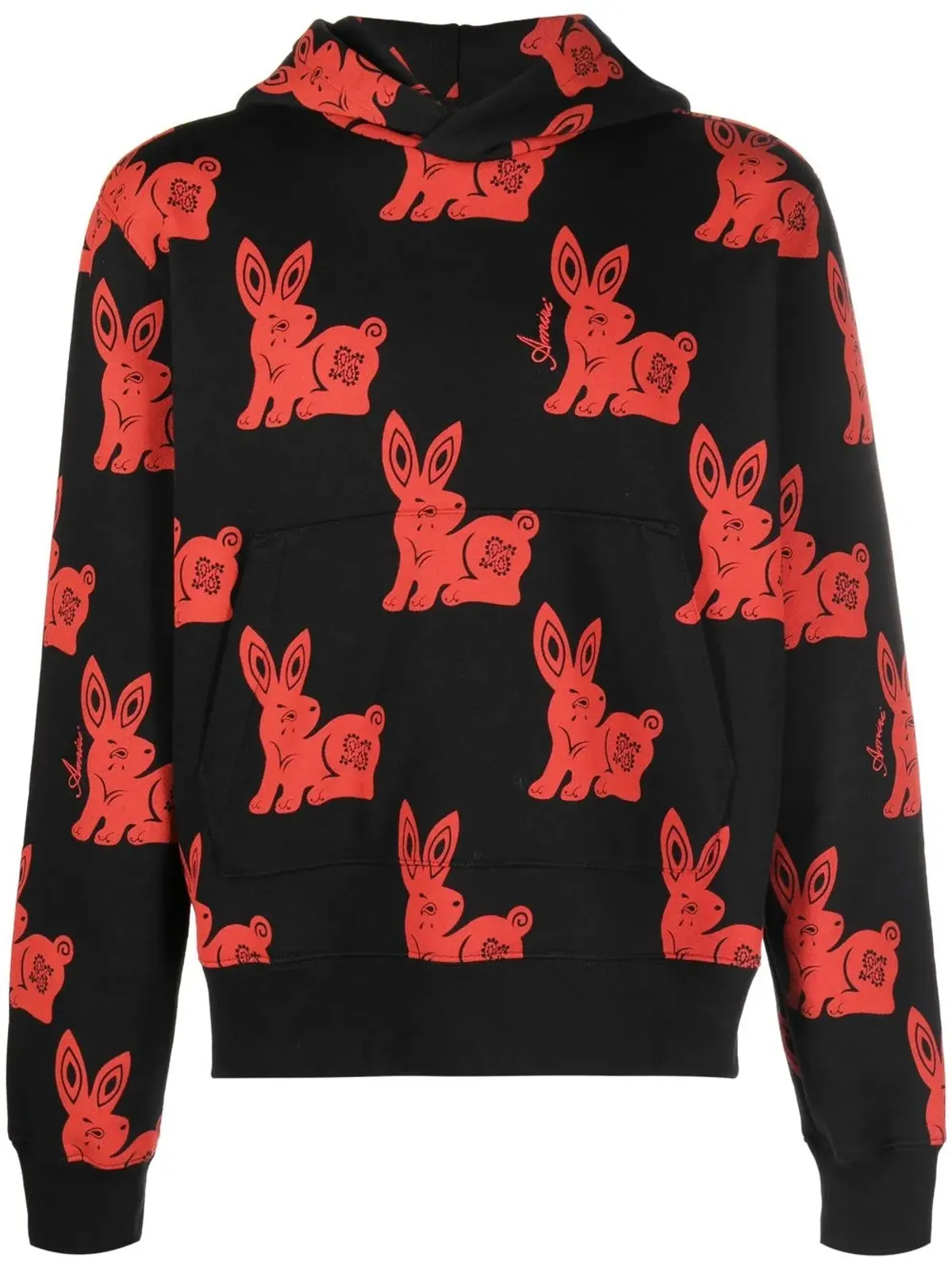 AMIRI うさぎモチーフ コットンパーカー - 画像1