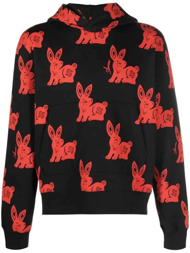 AMIRI AMIRI うさぎモチーフ コットンパーカーの商品画像