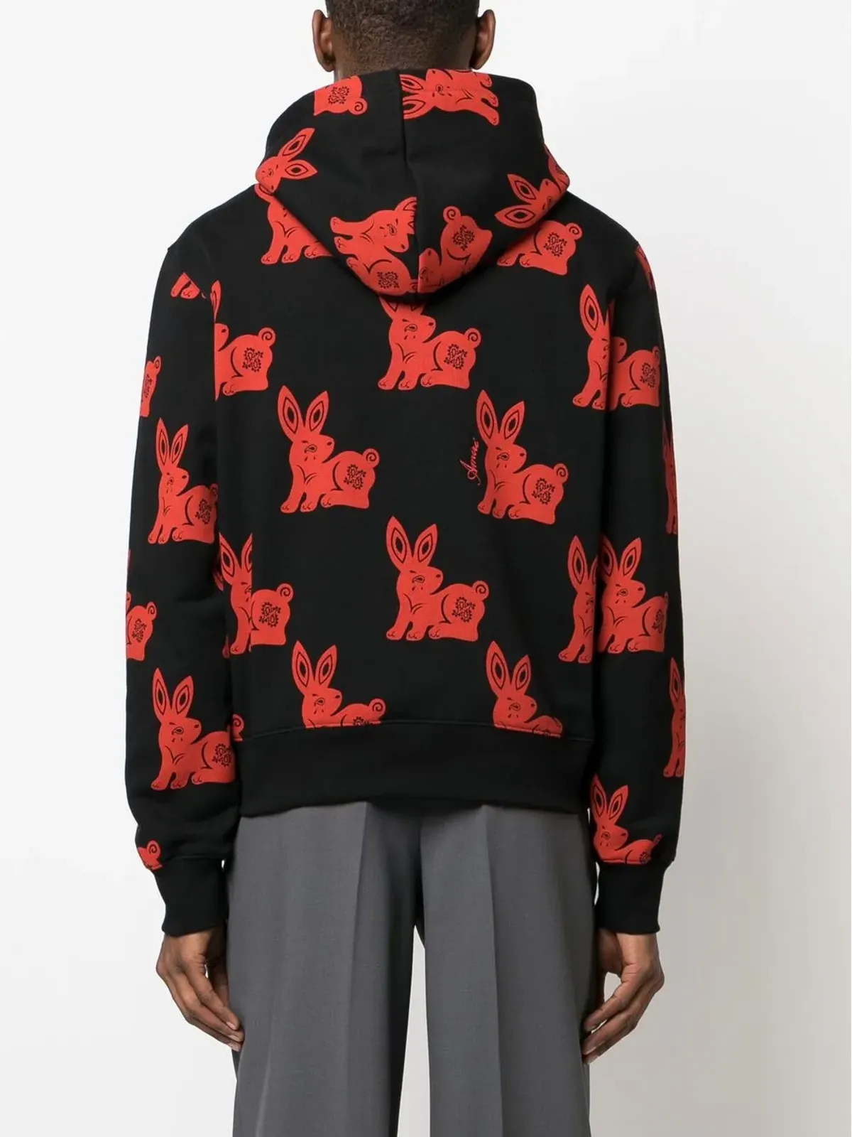 AMIRI うさぎモチーフ コットンパーカー - 画像4