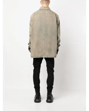 Rick Owens DRKSHDW ストーンウォッシュデニムシャツ - サムネイル4
