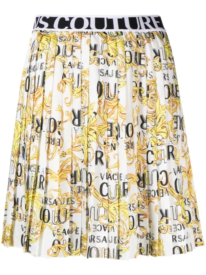 Versace Jeans Couture Versace Jeans Couture バロック柄プリーツスカートの商品画像