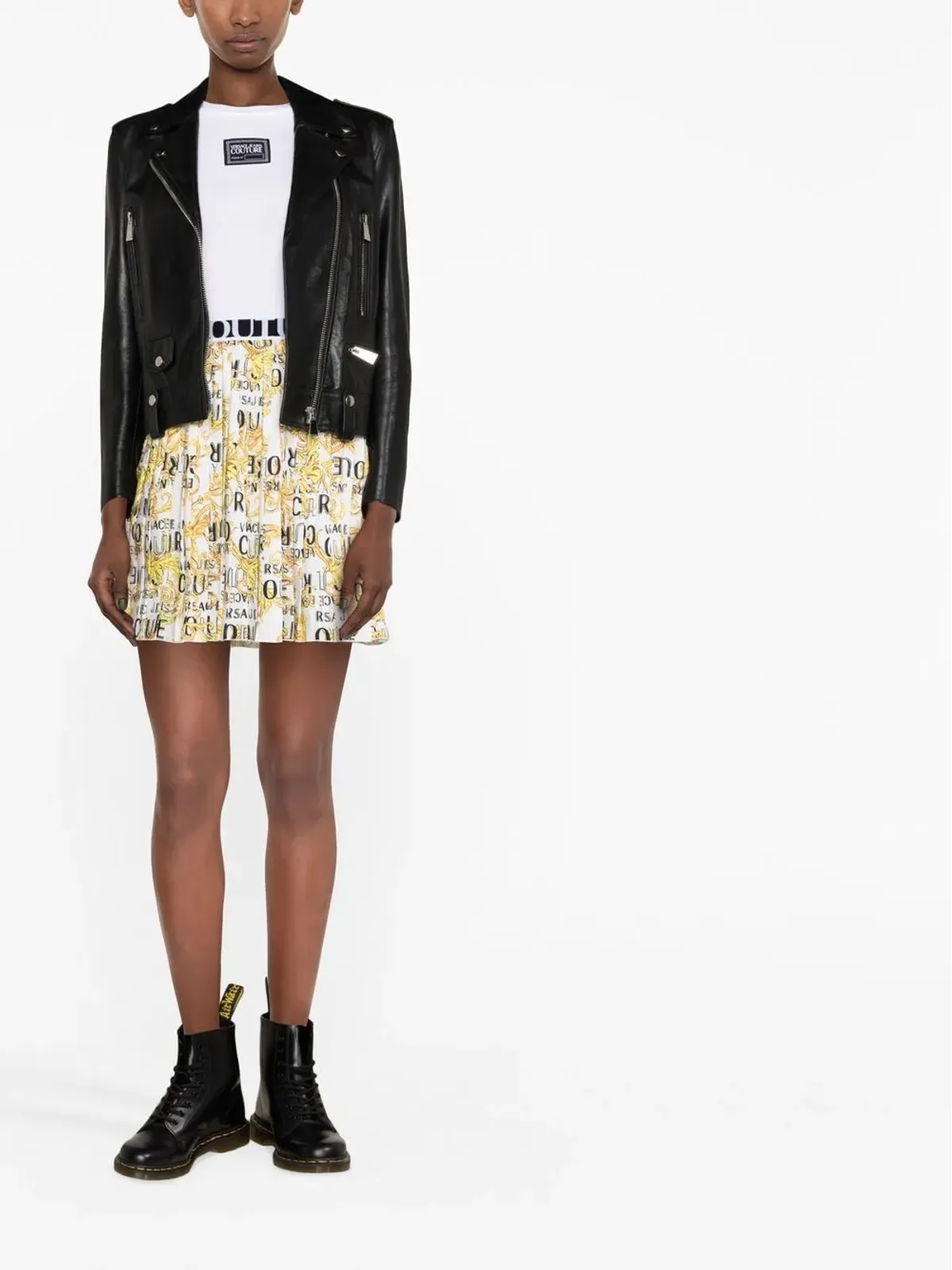 Versace Jeans Couture バロック柄プリーツスカート - 画像2