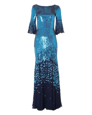Temperley London 天体モチーフのスパンコール装飾イブニングドレス - サムネイル1