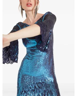 Temperley London 天体モチーフのスパンコール装飾イブニングドレス - サムネイル5
