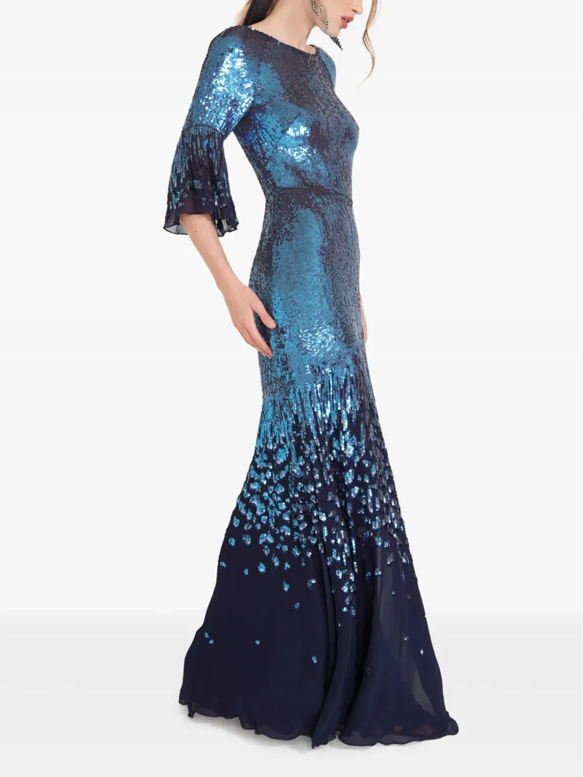 Temperley London 天体モチーフのスパンコール装飾イブニングドレス - 画像3