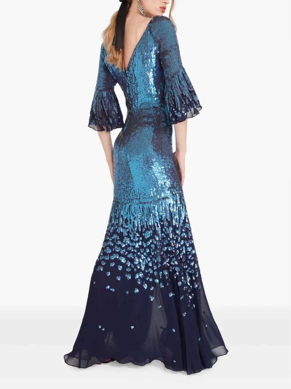 Temperley London 天体モチーフのスパンコール装飾イブニングドレス - 画像4