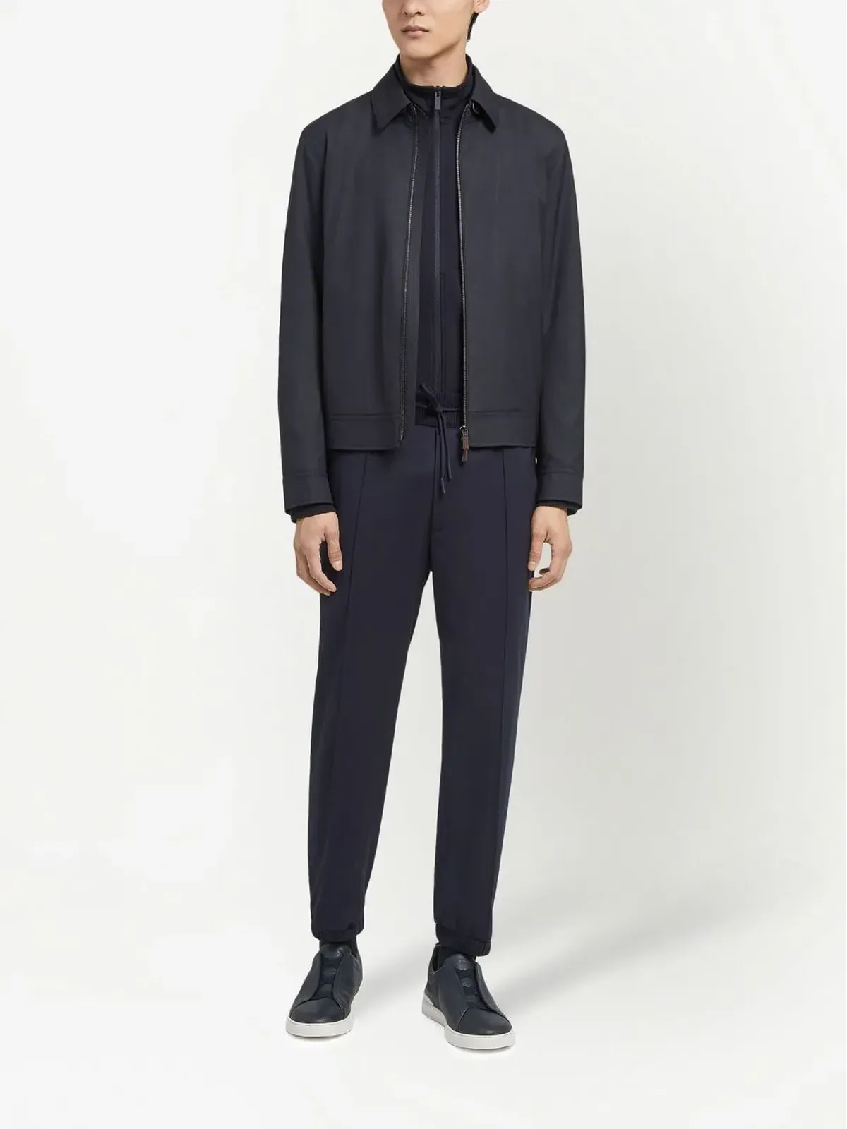 Zegna Leggerissimo ジップアップ シャツジャケット - 画像2