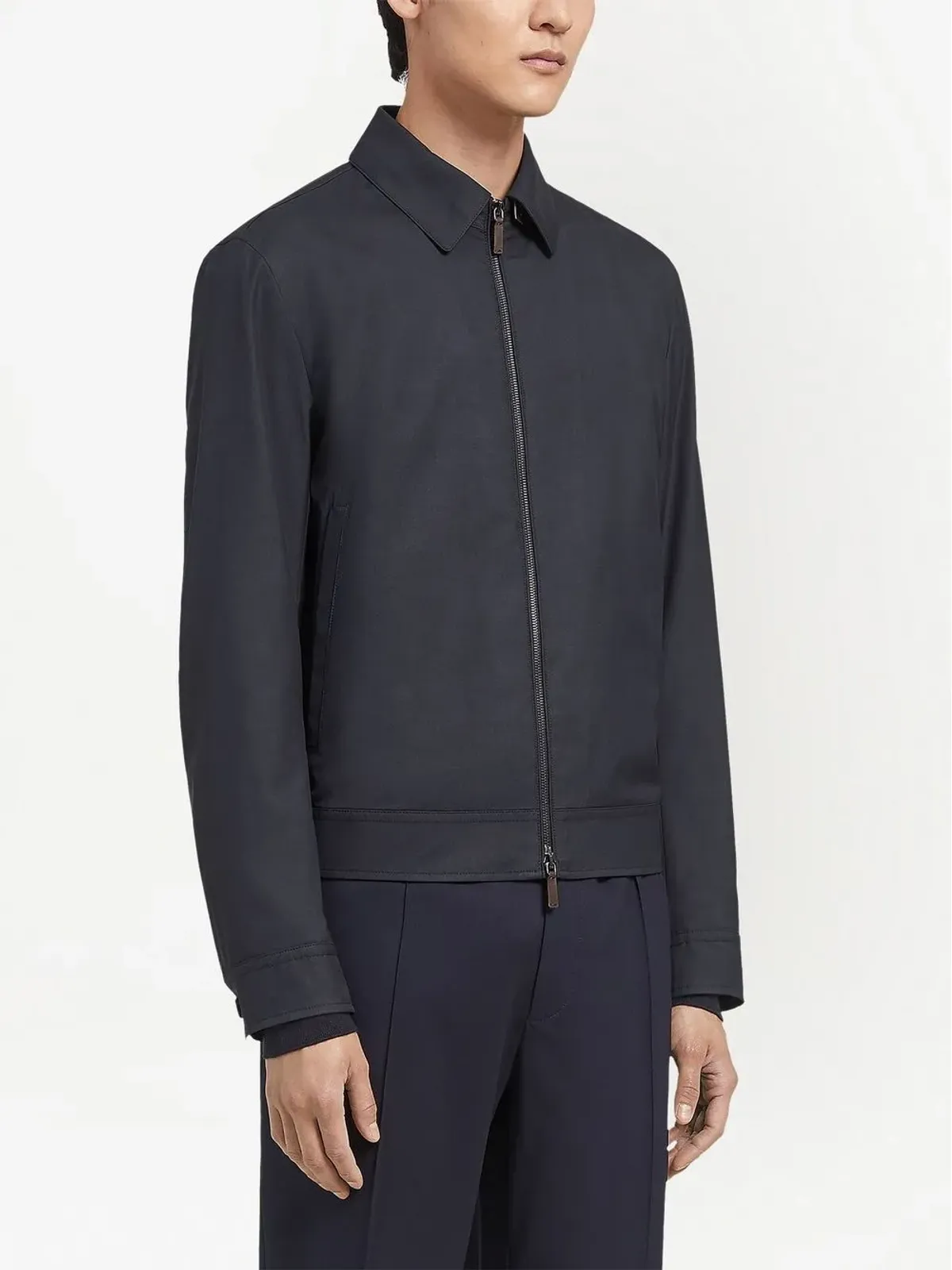 Zegna Leggerissimo ジップアップ シャツジャケット - 画像3