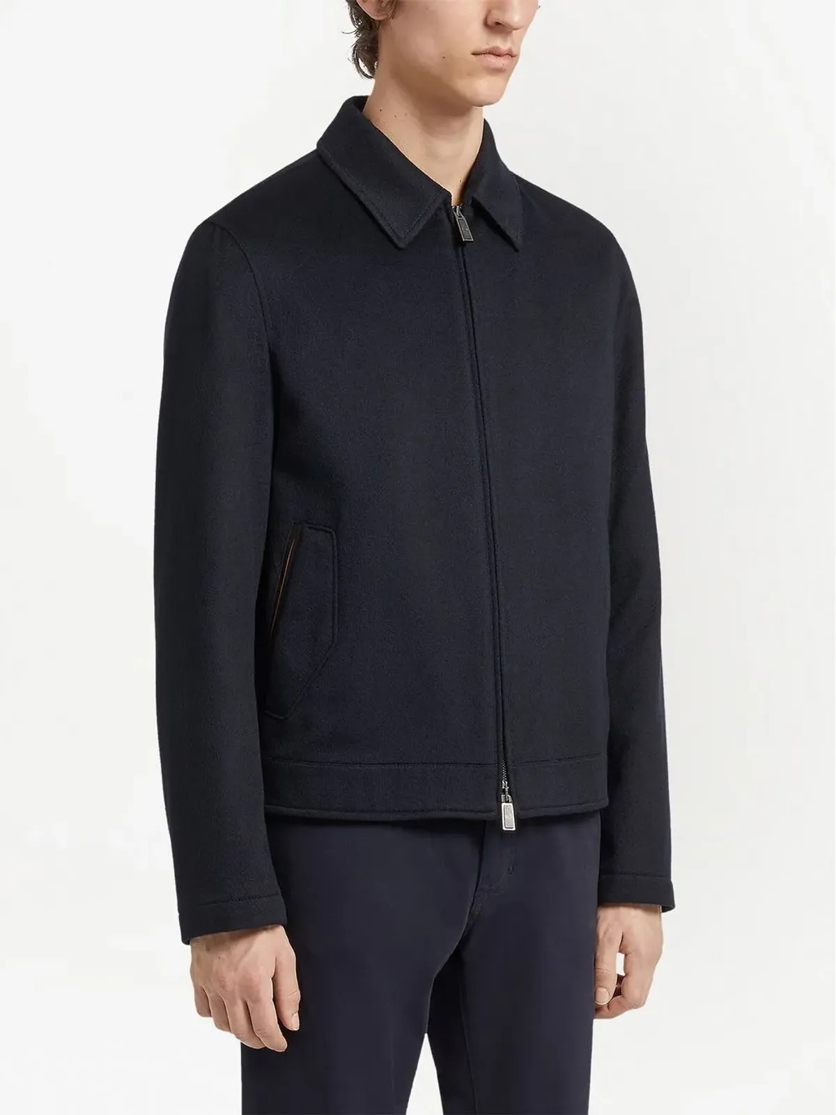 Zegna オアジ ジップアップ オーバージャケット - 画像3