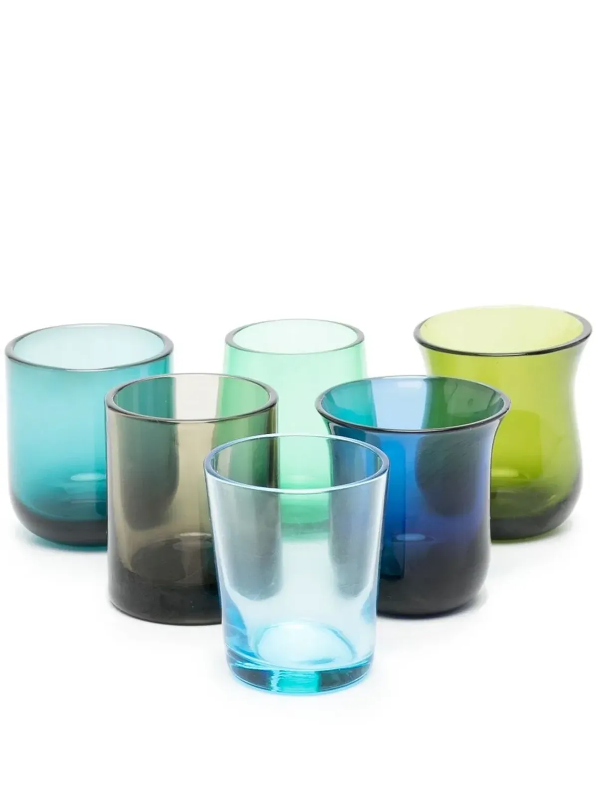 Bitossi Home ミックス形状ショットグラス（セット6） - ブルー - 画像1
