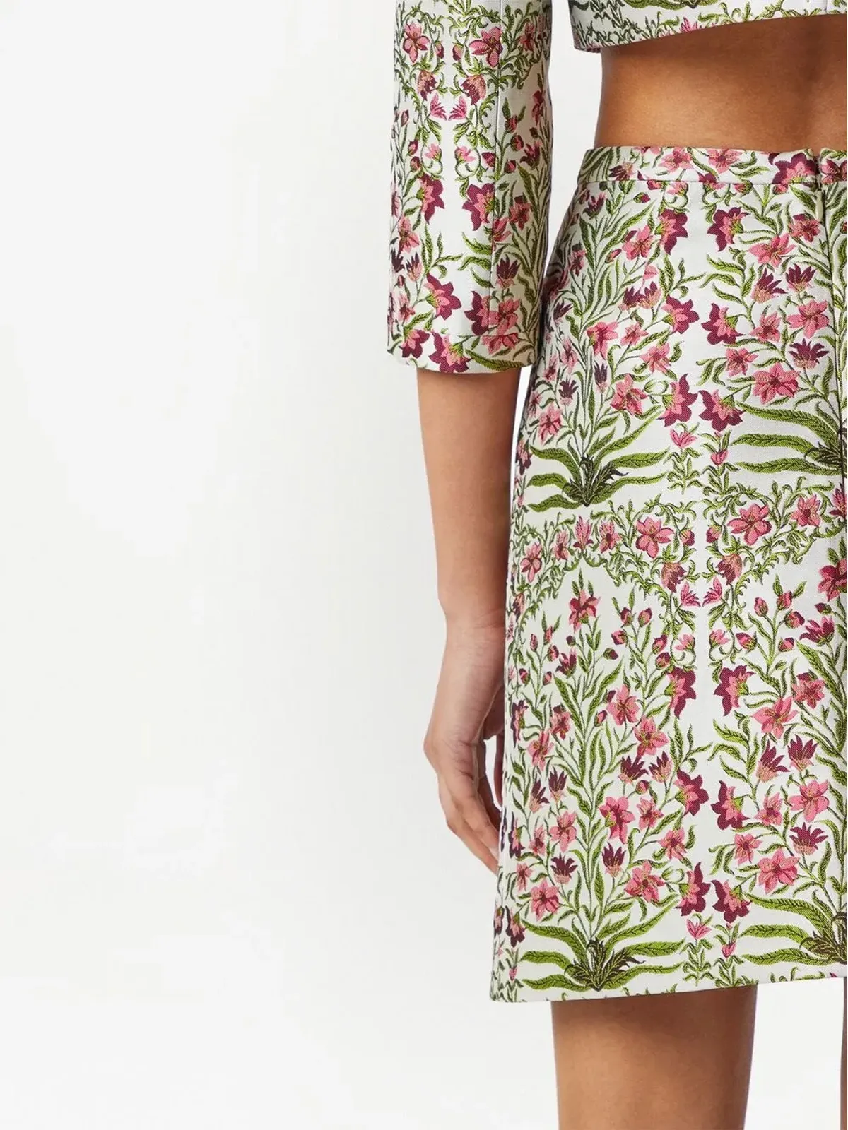 Giambattista Valli フローラルジャカード ミニスカート - 画像5