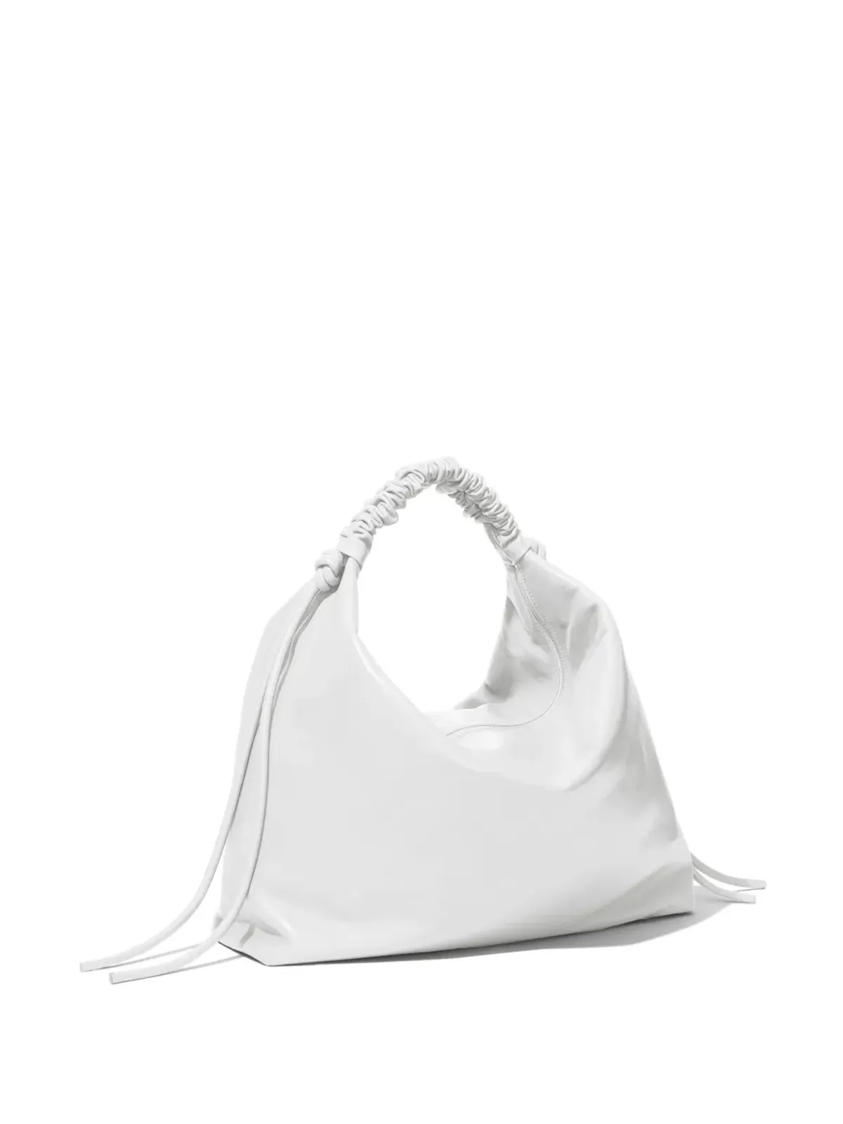 Proenza Schouler 大型ドローストリングレザーショルダーバッグ - White - 画像5