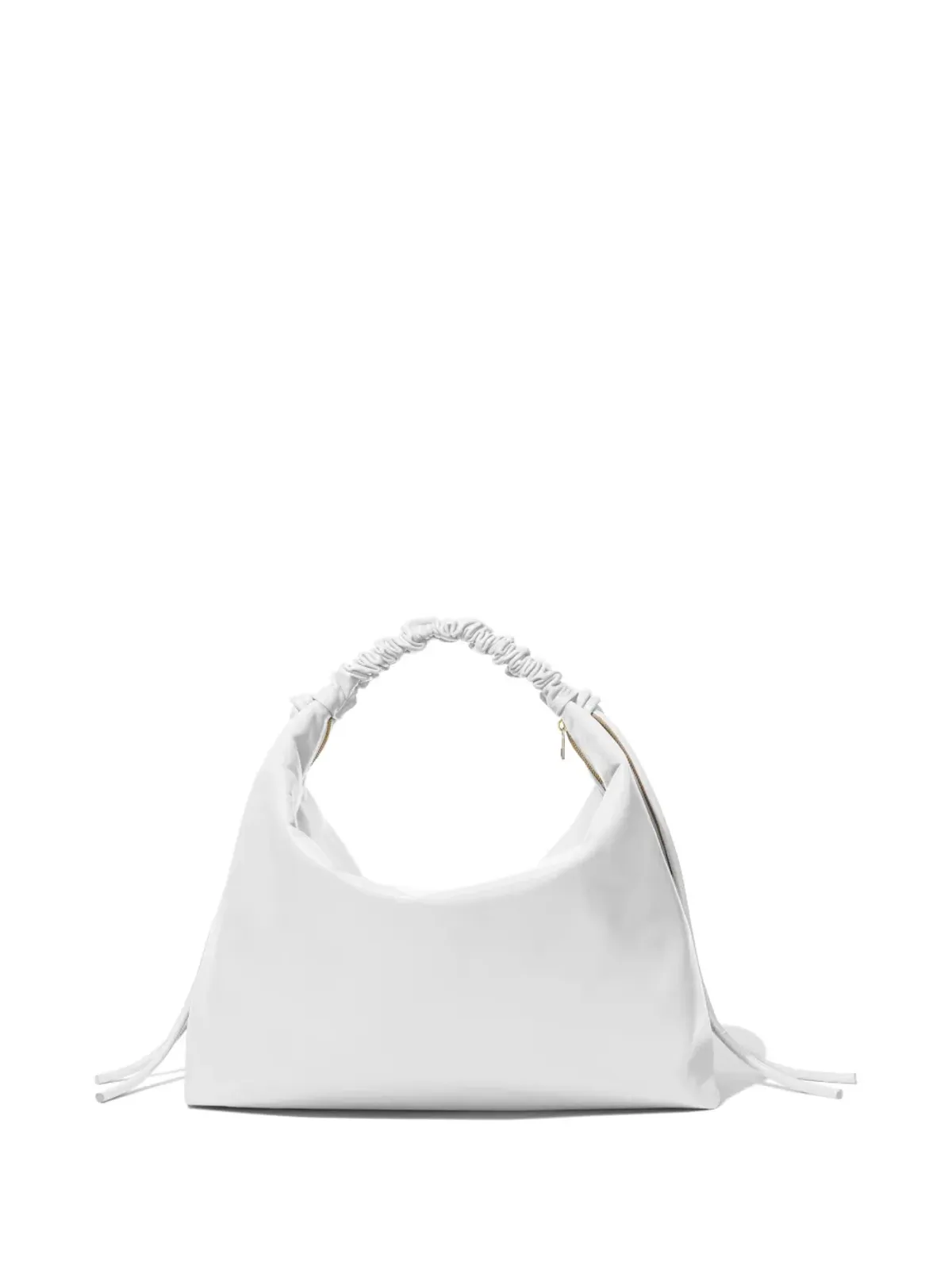 Proenza Schouler 大型ドローストリングレザーショルダーバッグ - White - 画像4