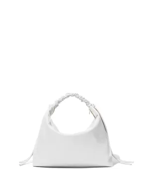 Proenza Schouler 大型ドローストリングレザーショルダーバッグ - White - サムネイル4