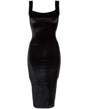Atu Body Couture スクープバック ノースリーブ ベルベット風ドレス - サムネイル1