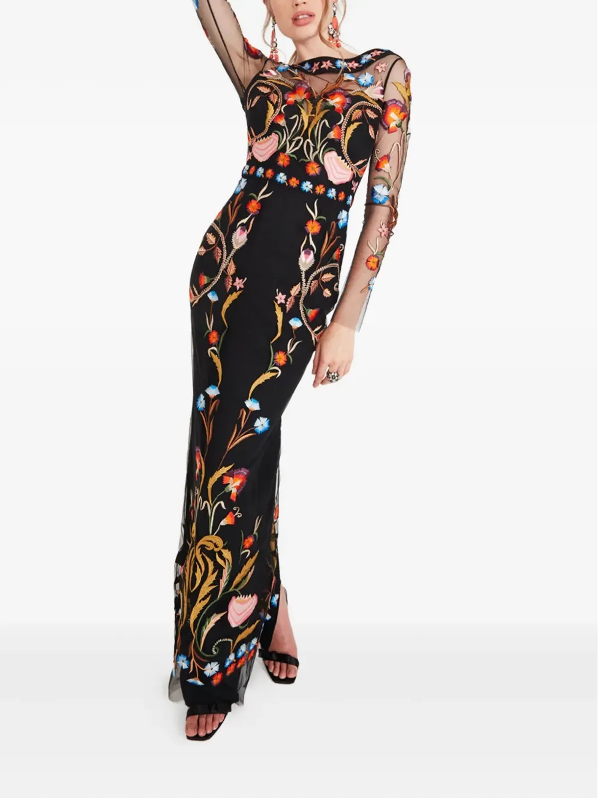 Temperley London 花柄刺繍ドレス - 画像2