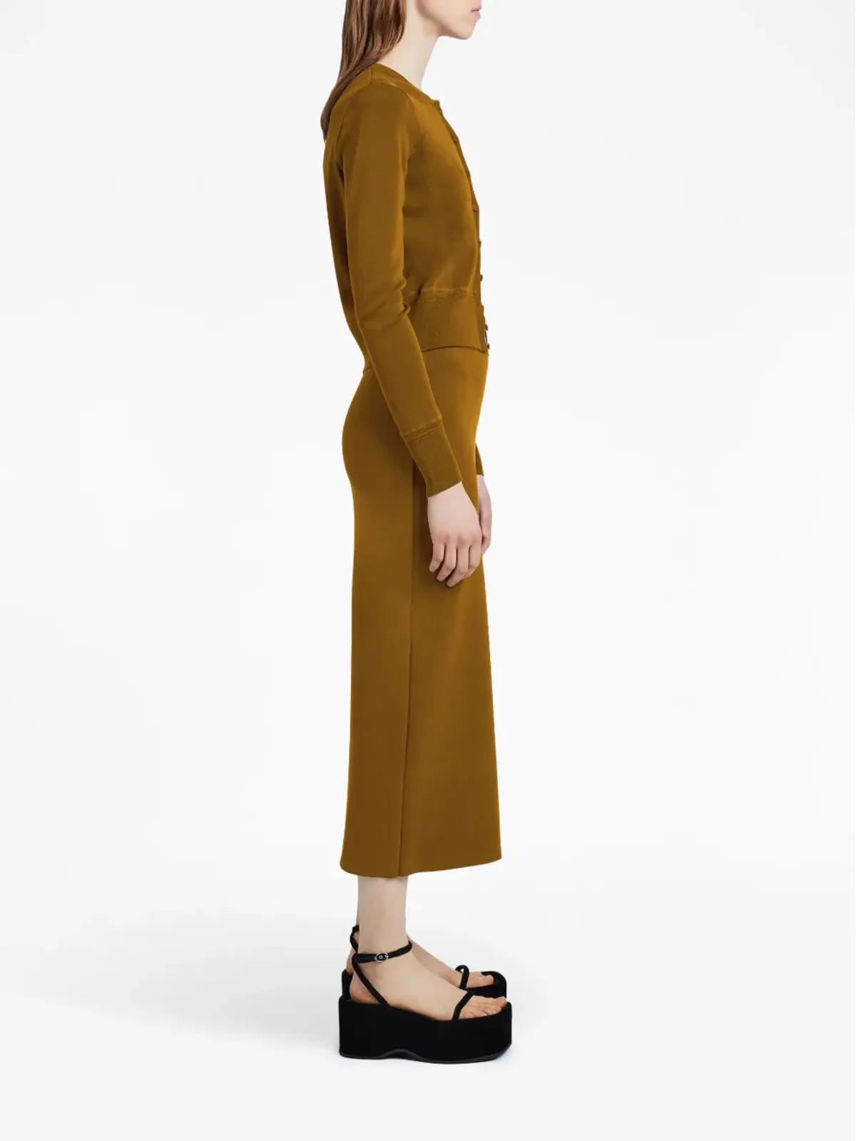 Proenza Schouler ラウンドネック ボタンアップ カーディガン - 画像3