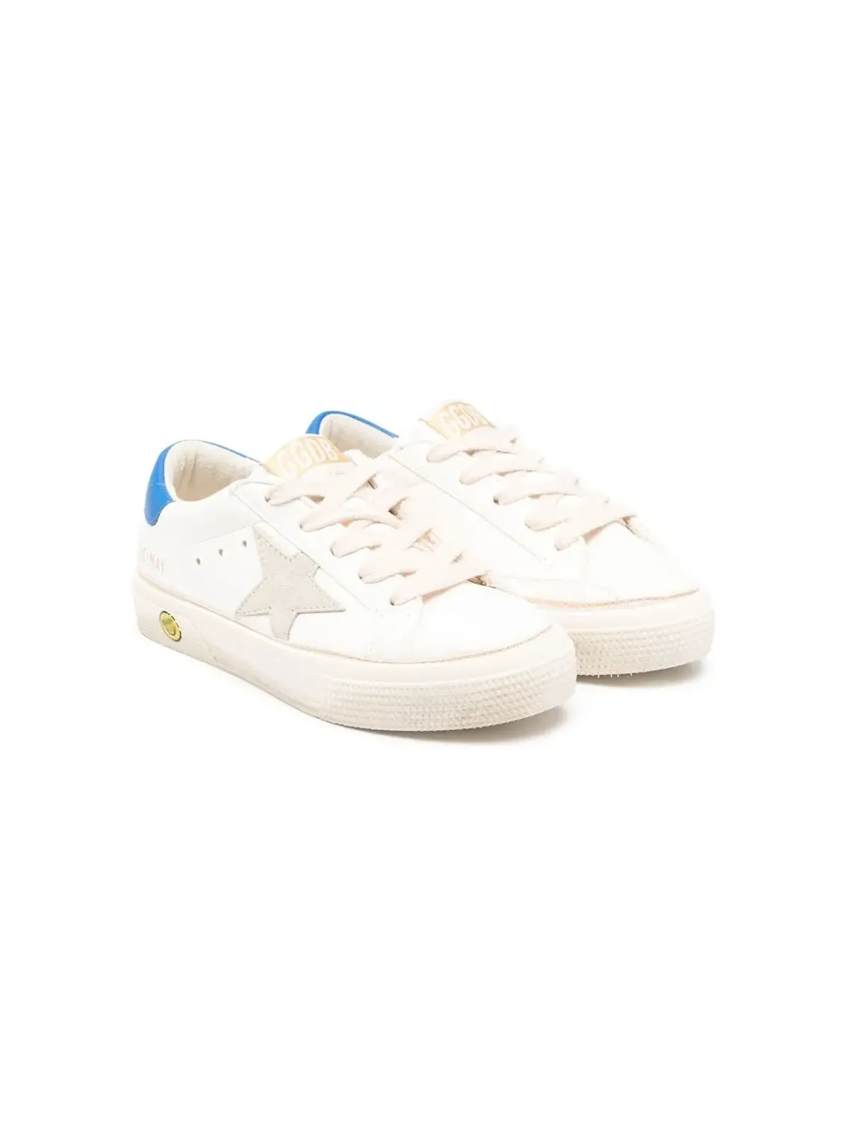 Golden Goose Kids ワンスターロゴ レースアップスニーカー - 画像1