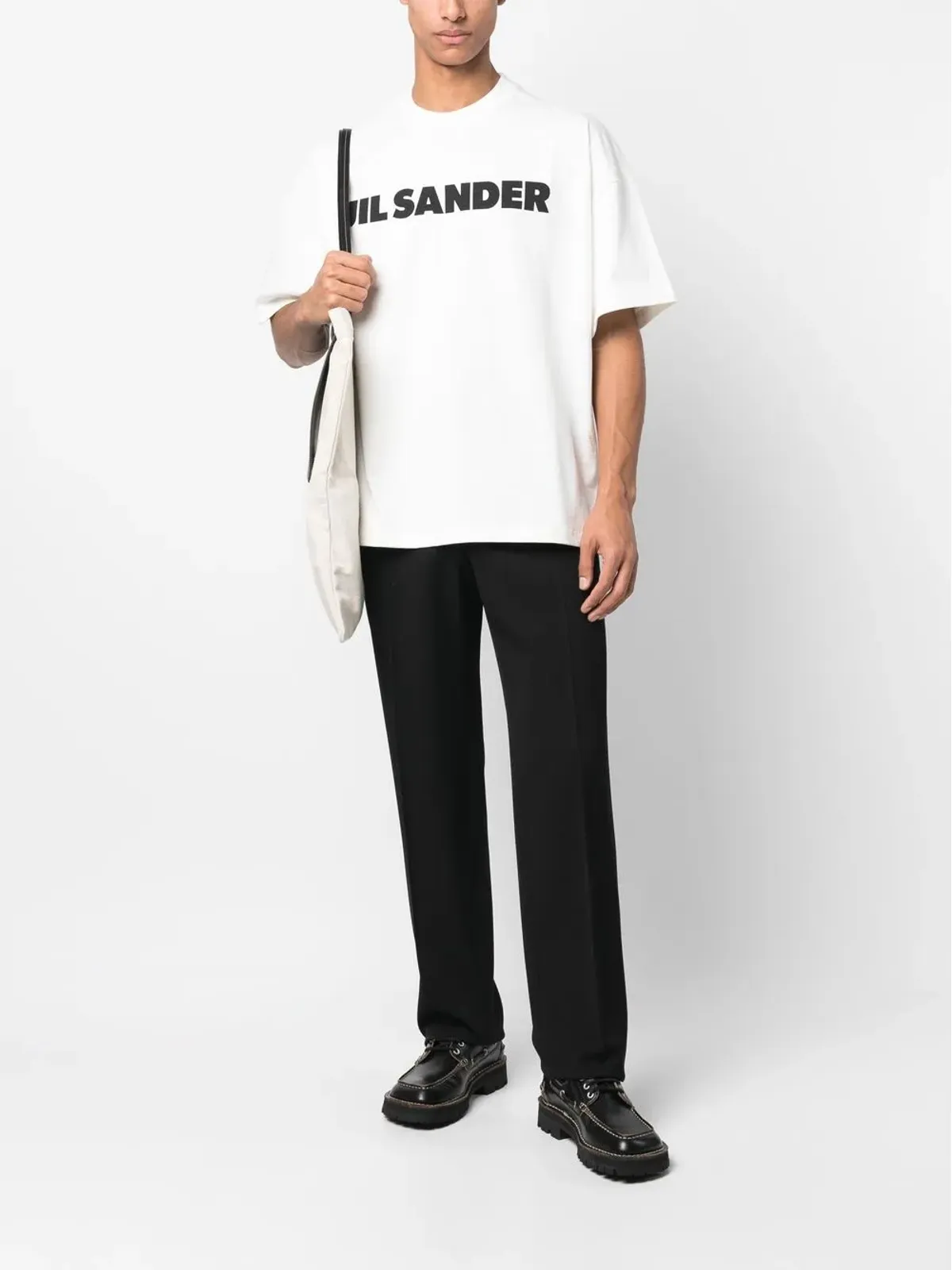 Jil Sander ロゴプリント コットンTシャツ - 画像2